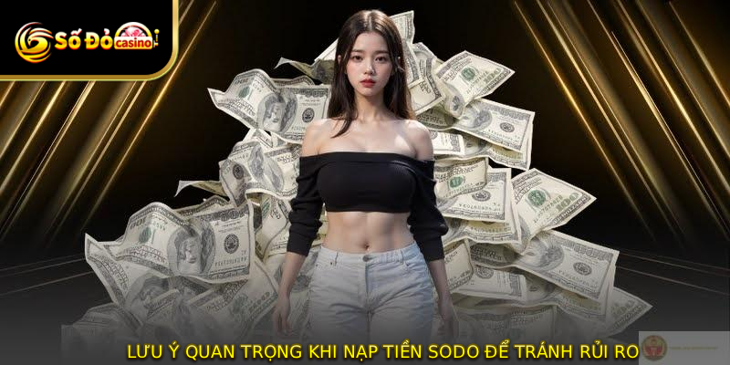 Lưu ý quan trọng khi nạp tiền SODO để tránh rủi ro
